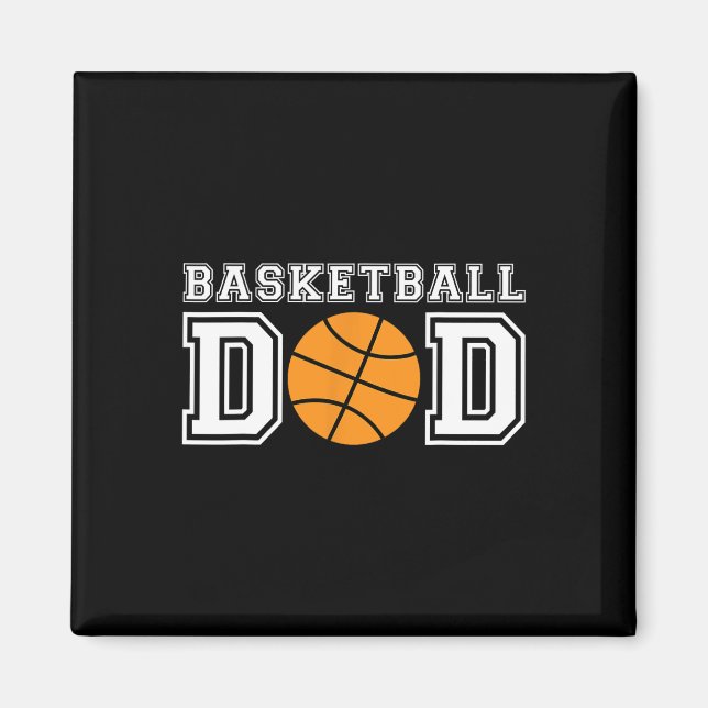 Basketball Dad  Basketball Gift For Father Basketb Magnet (Front)