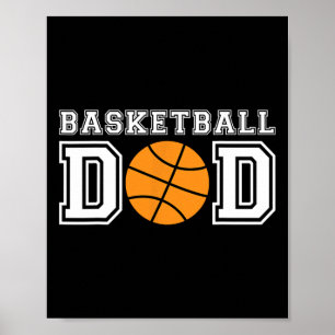 Basketball Dad  Basketball Gift For Father Basketb Poster