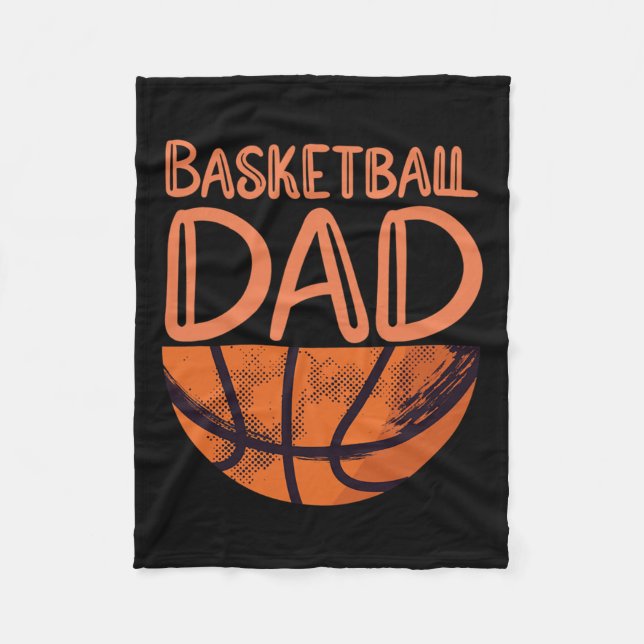 Basketball Dad - Basketball Player  Fleece Blanket (Front)