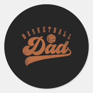 Basketball Dad  Classic Round Sticker