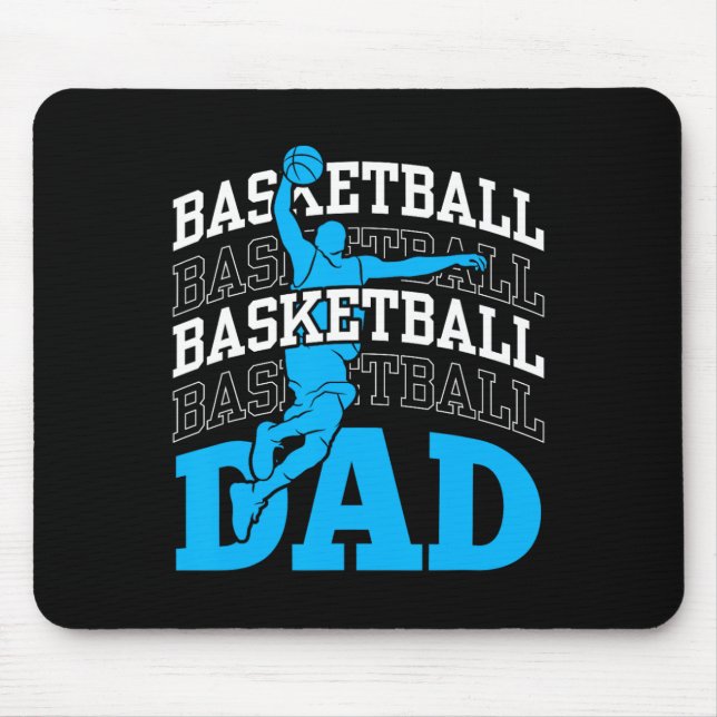 Basketball Dad Coach Team Match Player Father Dadd Mouse Pad (Front)