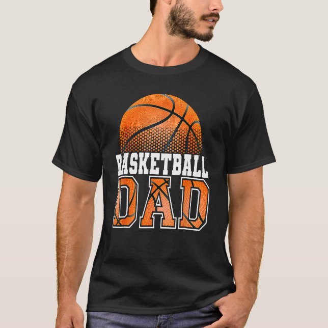 Basketball Dad Father s Day 2023 Dad Life Mens Gra T-Shirt (Front)