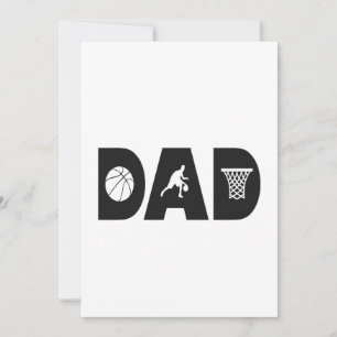 Basketball Dad Father's Day Basketball Gift   Invitation