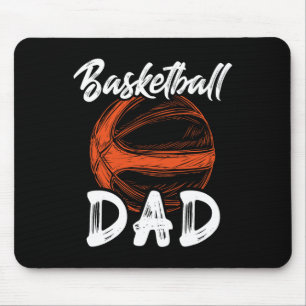 Basketball Dad For Men Family Matching Basketball  Mouse Pad