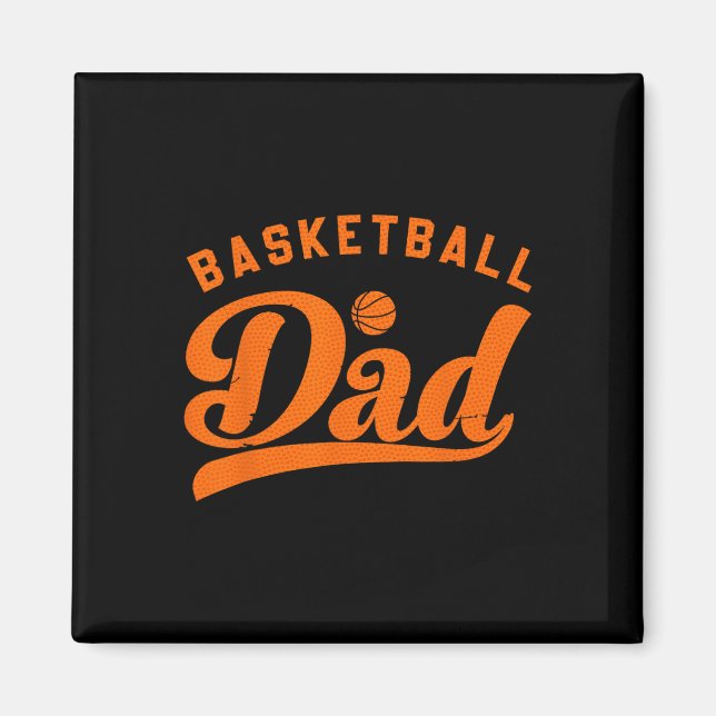 Basketball Dad Gifts Daddy Basketball Father's Day Magnet (Front)