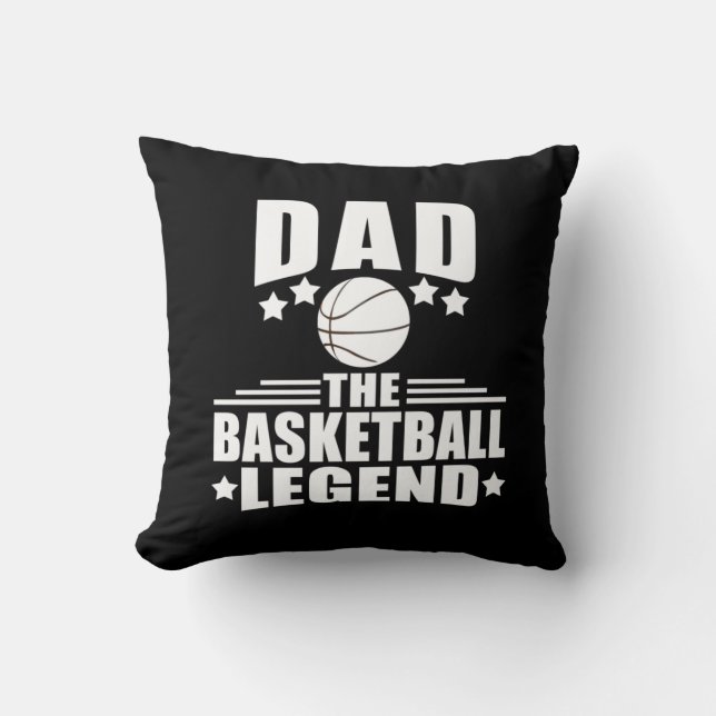 Basketball dad legend  cushion (Front)
