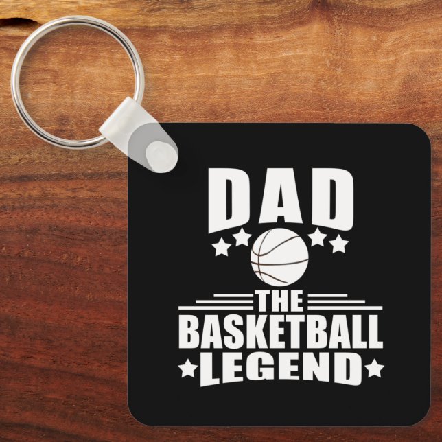Basketball dad legend  key ring (Front)