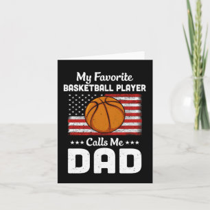 Basketball Dad My Favourite Basketball Player Call Card