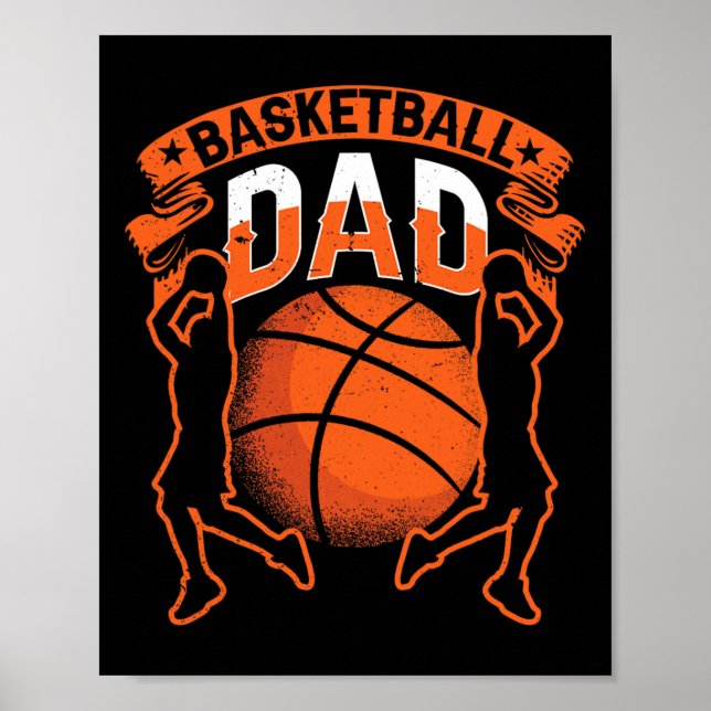 Basketball Dad Player Coach Match Team Father Dadd Poster (Front)