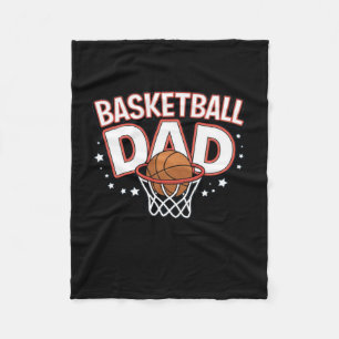 Basketball Dad Premium  Fleece Blanket