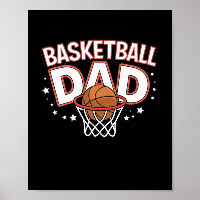 Basketball Dad Premium  Poster (Front)