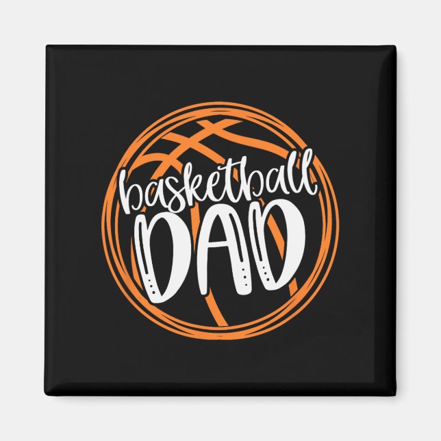 Basketball DAD Shirt Magnet (Front)
