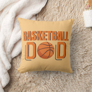 Basketball Dad Sports Fan Team Player Cushion