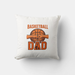 Basketball Dad Vintage Engraving Shirt Design_1 Cushion