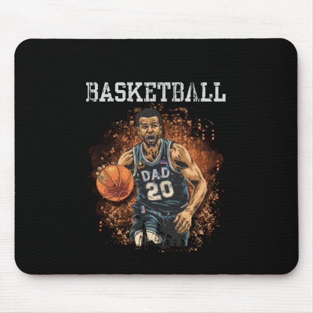 Basketball Dad Vintage  Mouse Pad (Front)