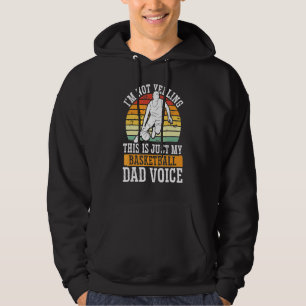 Basketball Dad Voice Basketball Coach Daddy Fathe Hoodie