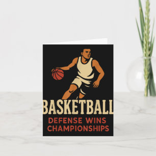 Basketball – Defence Wins Basketball Championships Card