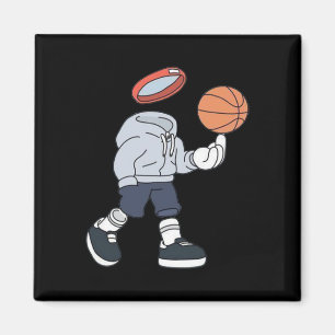 Basketball Design Basketball Magnet
