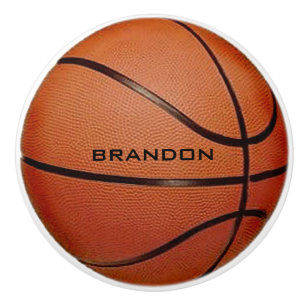 Basketball Design Ceramic Pull or Knob