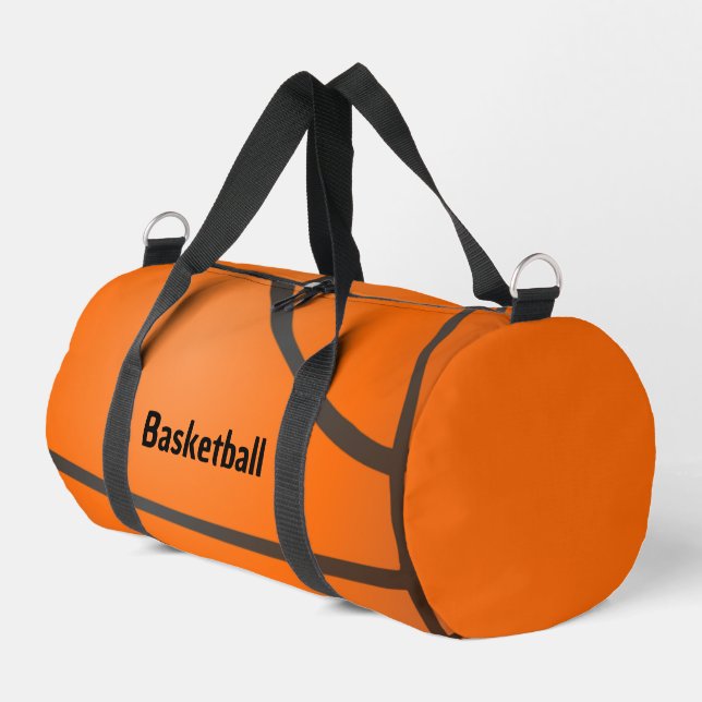 Basketball Design Duffel Bag (Left Corner)