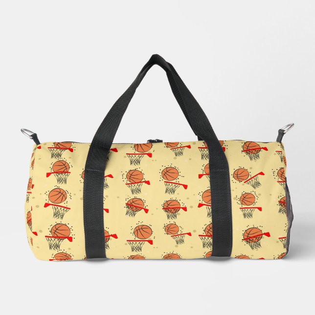 Basketball Design  Duffle Bag (Front)