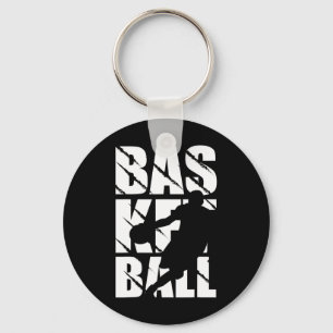 Basketball design for basketball player and basket key ring