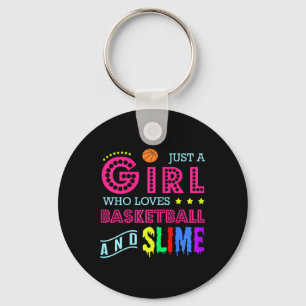 Basketball Design - Girl Who Loves Basketball And Key Ring