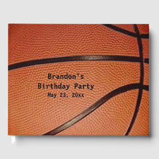 Basketball Design Guest Book