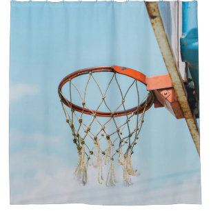 Basketball Design Shower Curtain