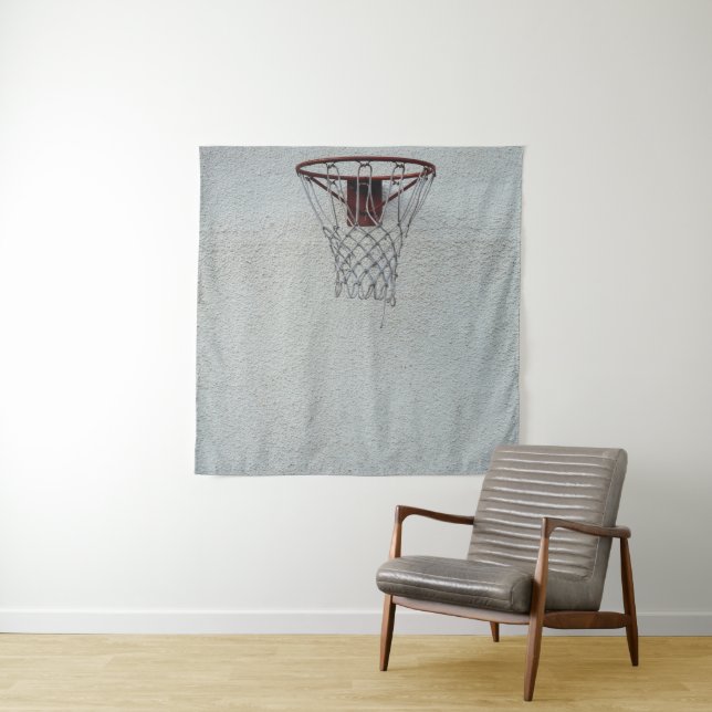 Basketball Design Tapestry (In Situ)