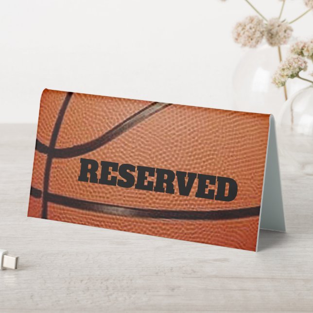 Basketball Design Tent Table Sign (In SItu (Table))