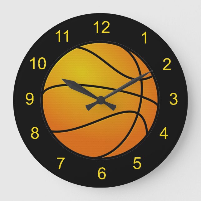 Basketball Design Wall Clock (Front)