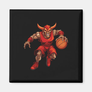 Basketball Devil  Magnet