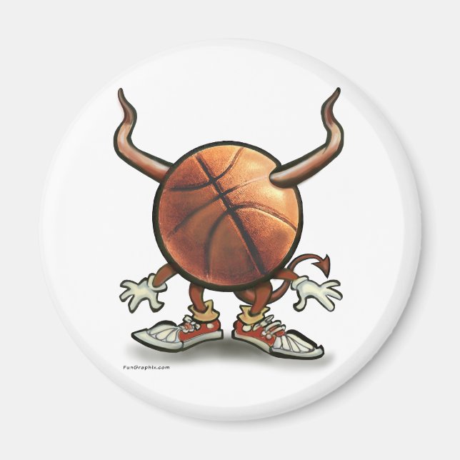 Basketball Devil Magnet (Front)