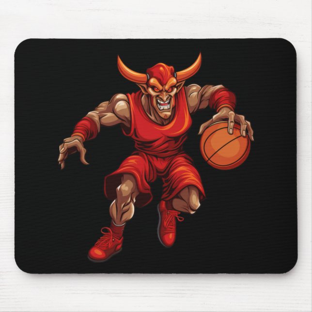 Basketball Devil  Mouse Pad (Front)