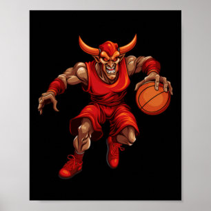Basketball Devil Poster
