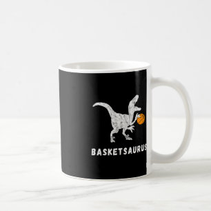 Basketball Dinosaur Baller T-rex Dino Playing Bask Coffee Mug