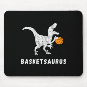 Basketball Dinosaur Baller T-rex Dino Playing Bask Mouse Pad