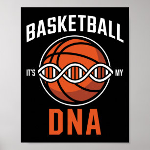 Basketball Dna - Pion Runs In My Blood  Poster