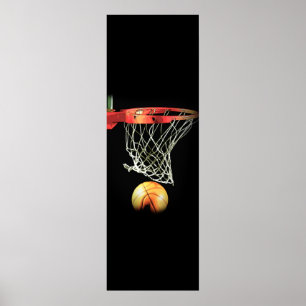 Basketball Door Poster Unique Modern Sport Artwork
