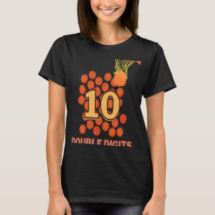 Basketball Double Digits Birthday Boy or Girl Spor T-Shirt