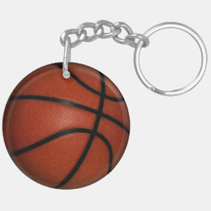 Basketball Double-sided Round Key chain