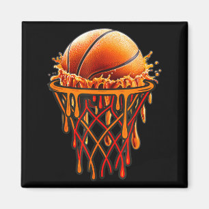 Basketball Drip Graphic, Basketball Funny Bruh Gif Magnet