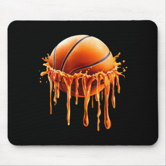 Basketball drip graphic mouse pad