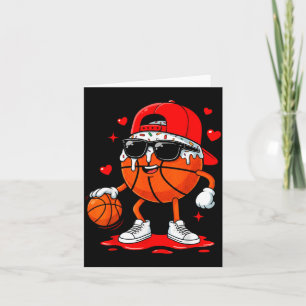 Basketball drip ice cream sunglasses boys kids card