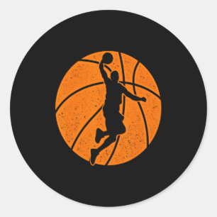 Basketball Dunk Ball Shooting Srts Game Traine Classic Round Sticker