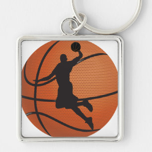 Basketball dunk key ring