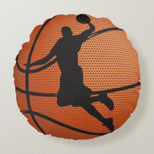 Basketball dunk round cushion