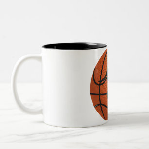 Basketball dunk Two-Tone coffee mug