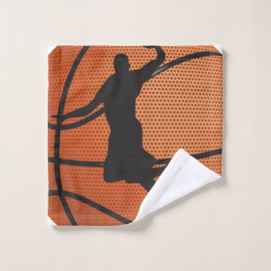 Basketball dunk wash cloth